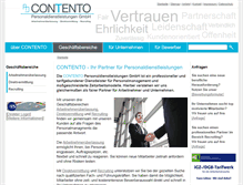 Tablet Screenshot of contento-gmbh.de